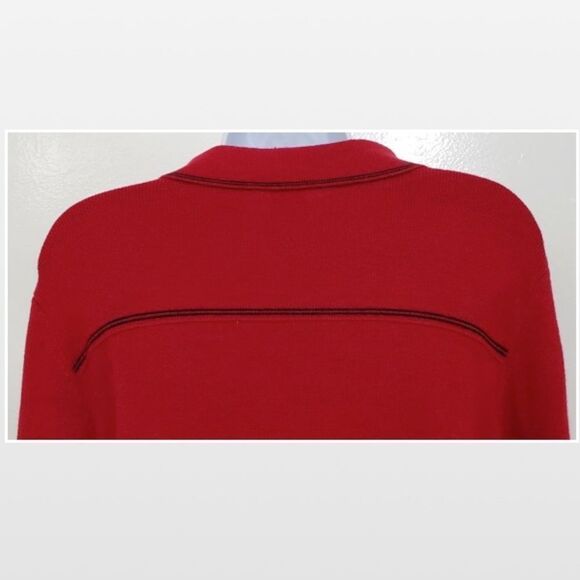 New Emma James Sweater Women's Red X-large Button Down  - Picture 12 of 16